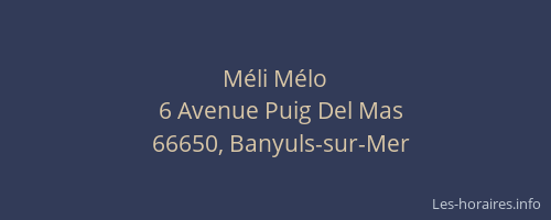 M&eacute;li M&eacute;lo