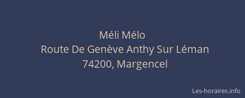 M&eacute;li M&eacute;lo