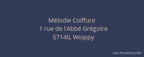 M&eacute;lodie Coiffure