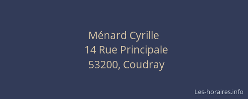 Ménard Cyrille