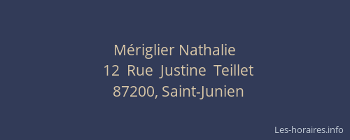 M&eacute;riglier Nathalie