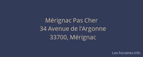 Mérignac Pas Cher
