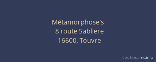 Métamorphose's