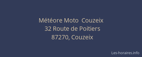 Météore Moto  Couzeix