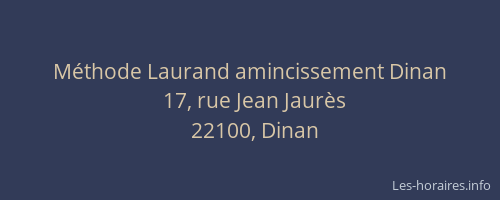 M&eacute;thode Laurand amincissement Dinan