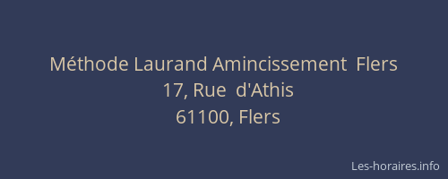 M&eacute;thode Laurand Amincissement  Flers