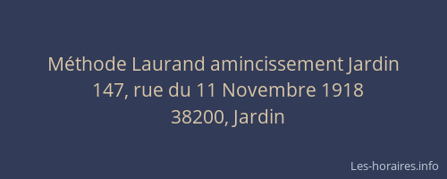 M&eacute;thode Laurand amincissement Jardin