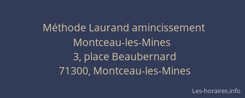 M&eacute;thode Laurand amincissement Montceau-les-Mines