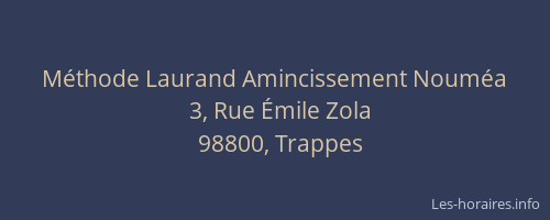 M&eacute;thode Laurand Amincissement Noum&eacute;a