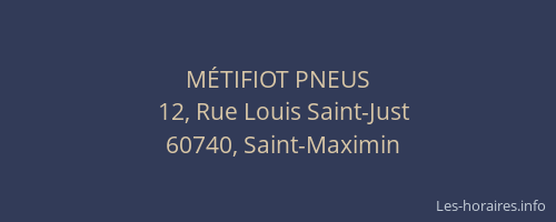 M&Eacute;TIFIOT PNEUS