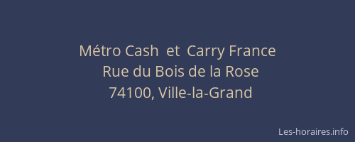 Métro Cash  et  Carry France