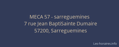 MECA 57 - sarreguemines