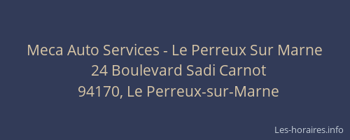 Meca Auto Services - Le Perreux Sur Marne
