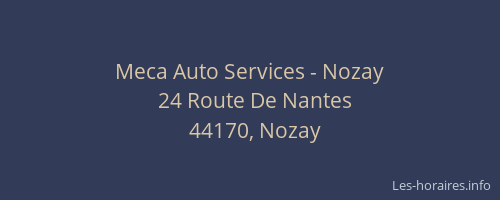 Meca Auto Services - Nozay