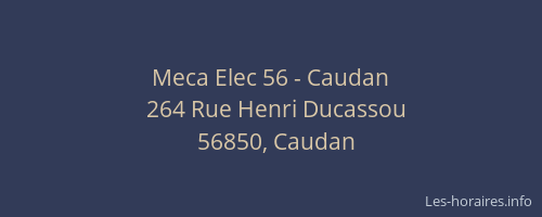 Meca Elec 56 - Caudan