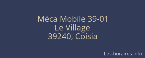 Méca Mobile 39-01