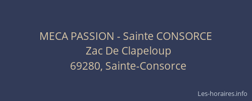 MECA PASSION - Sainte CONSORCE