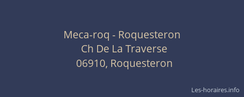 Meca-roq - Roquesteron