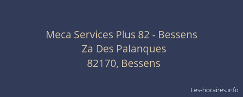 Meca Services Plus 82 - Bessens
