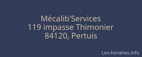 Mécalib'Services