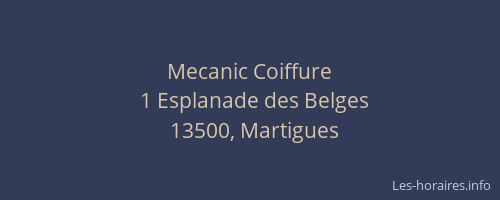 Mecanic Coiffure