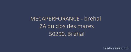MECAPERFORANCE - brehal