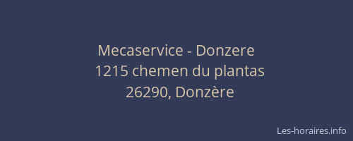 Mecaservice - Donzere