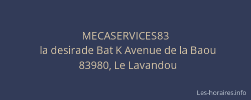 MECASERVICES83