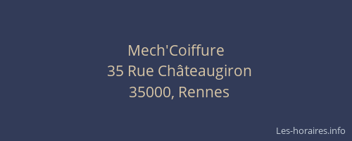 Mech'Coiffure