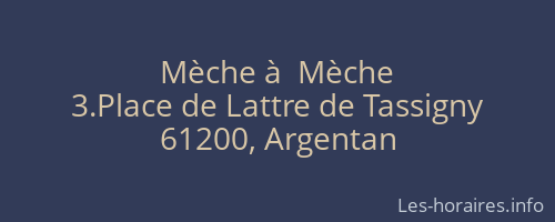 Mèche à  Mèche