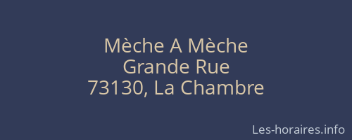 Mèche A Mèche