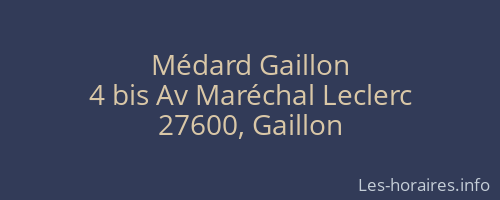 Médard Gaillon