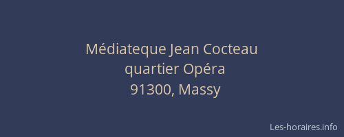 Médiateque Jean Cocteau