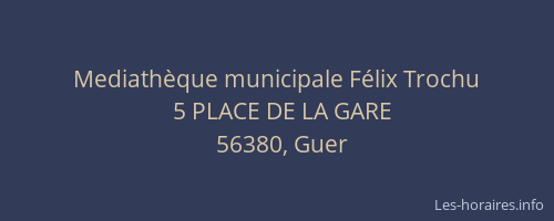 Mediath&egrave;que municipale F&eacute;lix Trochu