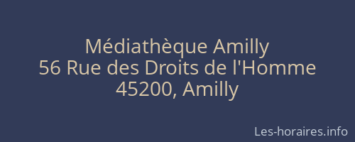 Médiathèque Amilly