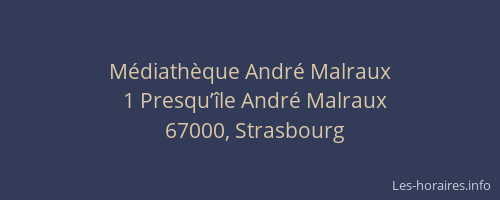 Médiathèque André Malraux