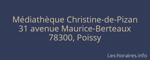 Médiathèque Christine-de-Pizan