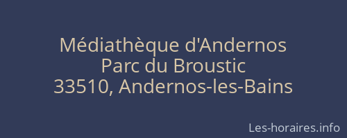 Médiathèque d'Andernos