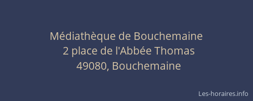 Médiathèque de Bouchemaine