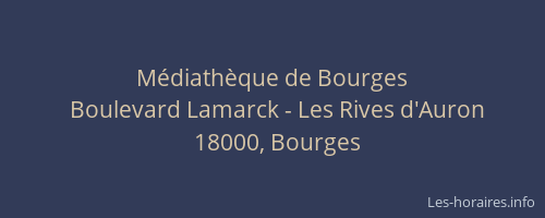 Médiathèque de Bourges