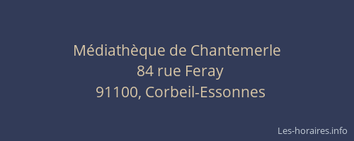 Médiathèque de Chantemerle