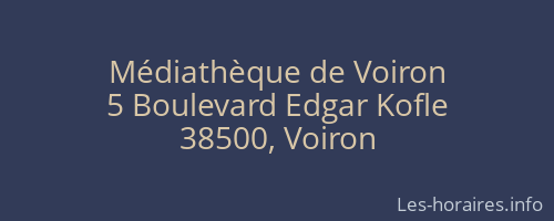 Médiathèque de Voiron