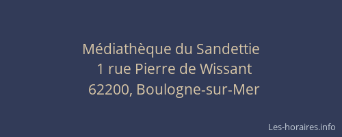 Médiathèque du Sandettie