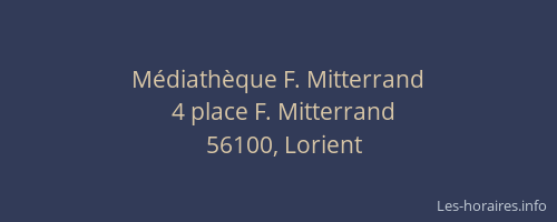 Médiathèque F. Mitterrand