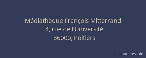 Médiathèque François Mitterrand