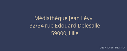 Médiathèque Jean Lévy