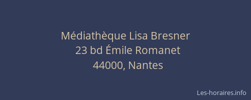 Médiathèque Lisa Bresner