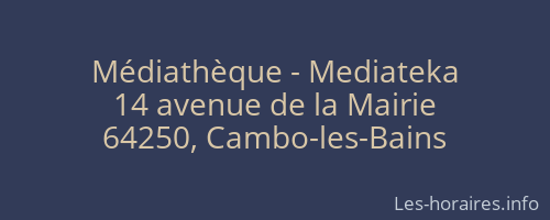 Médiathèque - Mediateka