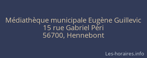 Médiathèque municipale Eugène Guillevic