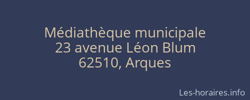 Médiathèque municipale